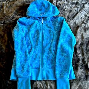 Rare paisley lululemon full zip up hoodie size 2